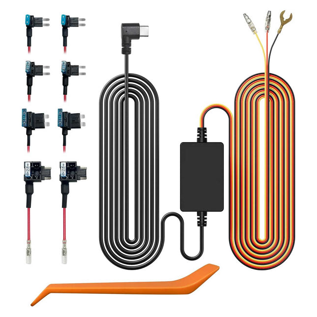 Wolfbox 4A kit hardwire USB-C 3 fils