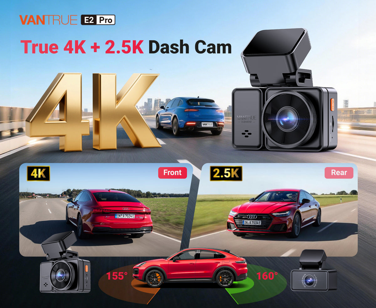 Vantrue E2 Pro Cloud 4K Wifi GPS dashcam