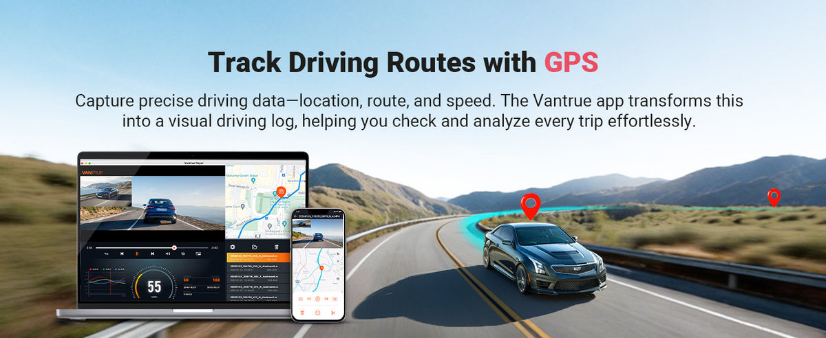 Vantrue E2 Pro Cloud 4K Wifi GPS dashcam