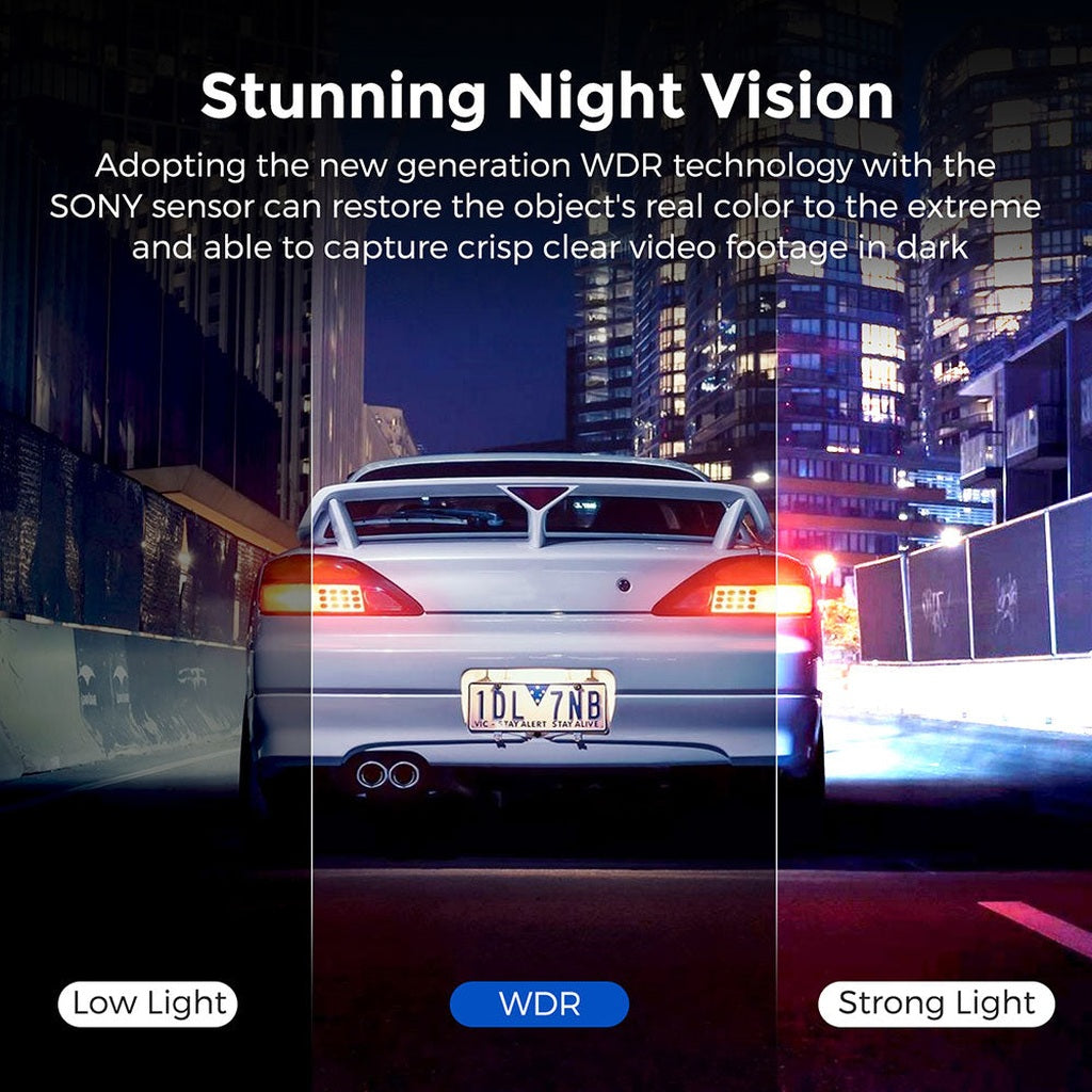 AZDome AR09 4K 2CH Full Mirror Wifi Touch dashcam