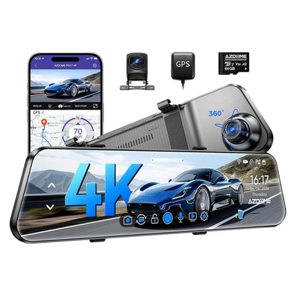 <tc>AZDome PG17 Max 4K 2CH Wifi GPS 64 Go dashcam</tc>