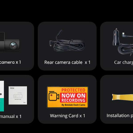<tc>Botslab G980H Pro 4CH 4K Wifi GPS 128 go dashcam 360 degrés</tc>