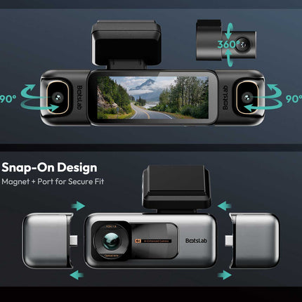 <tc>Botslab G980H Pro 4CH 4K Wifi GPS 128 go dashcam 360 degrés</tc>