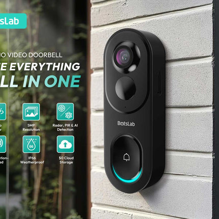 Botslab R810 5MP panorama 180 graden video deurbel
