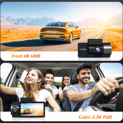 Wolfbox i17 3CH 4K Wifi GPS 64 go dashcam