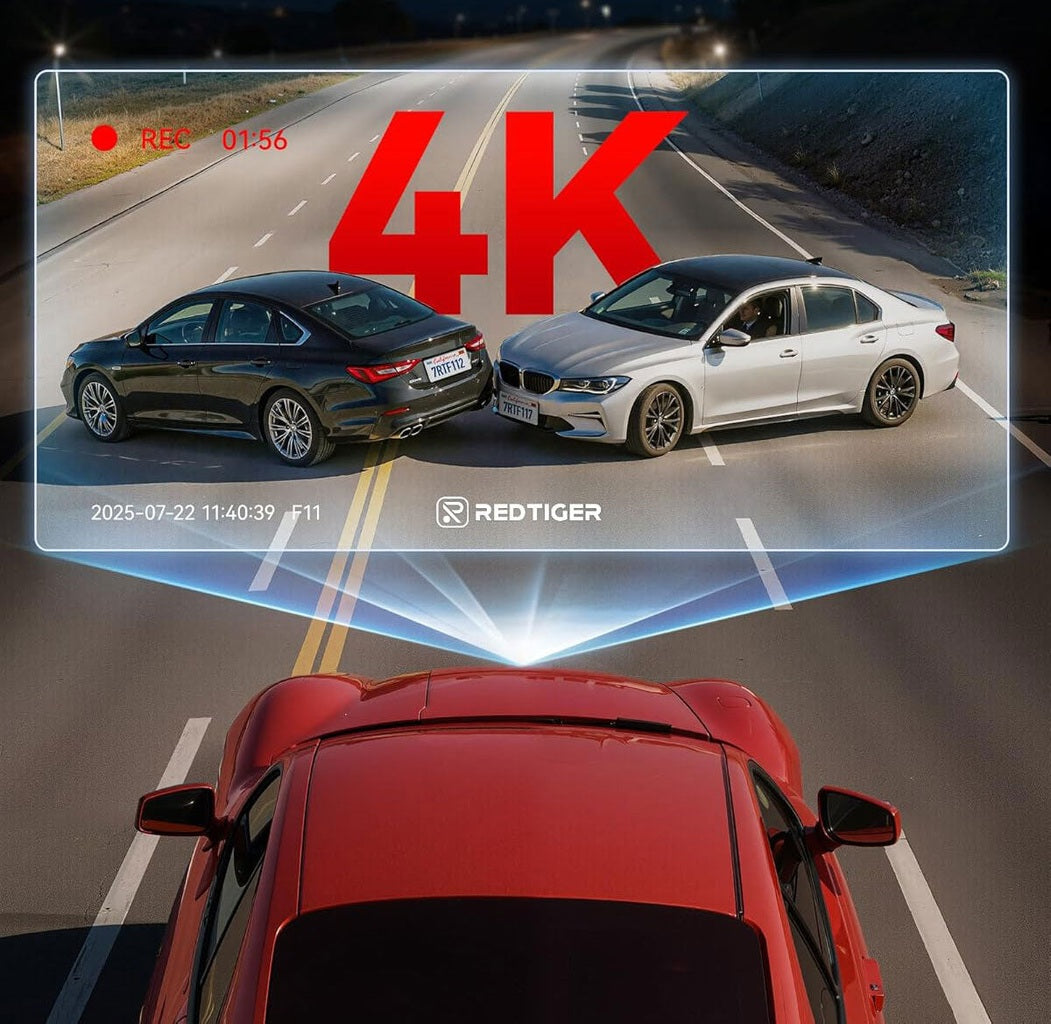 Redtiger F11 4K 1CH Wifi 32gb dashcam