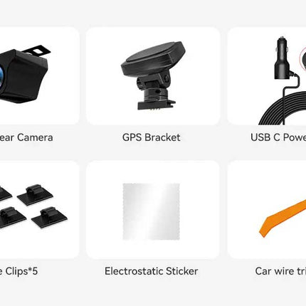 Redtiger F7N Elite 4K Touch Wifi GPS 2CH 128 go dashcam