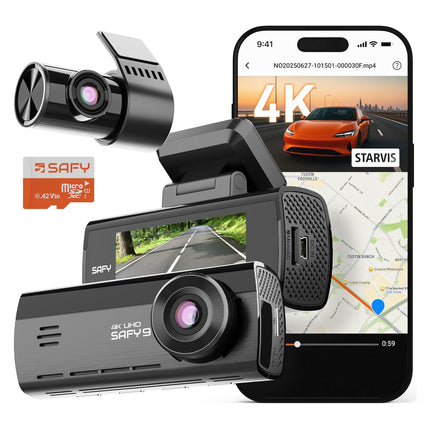 <tc>SAFY9 2CH 4K Wifi GPS 64 Go dashcam</tc>