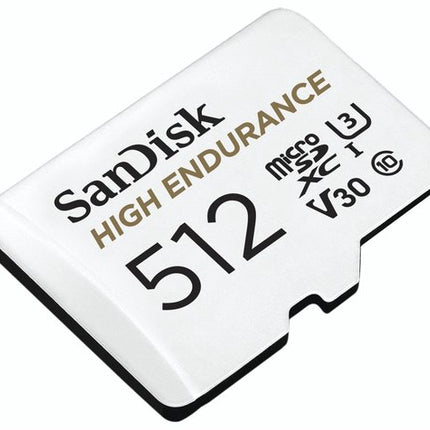 Sandisk 512gb High Endurance U3 V30 microSD kaart