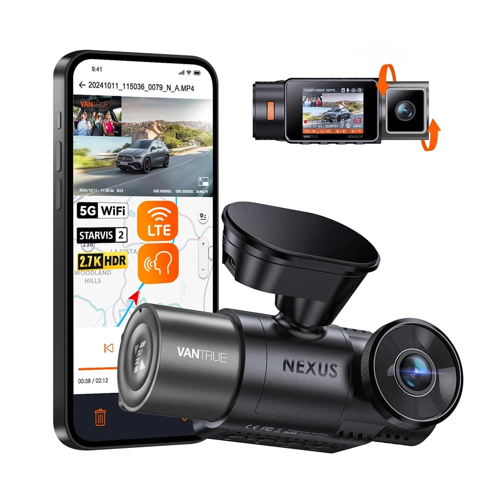 Vantrue N2X Cloud 2K Wifi GPS dashcam