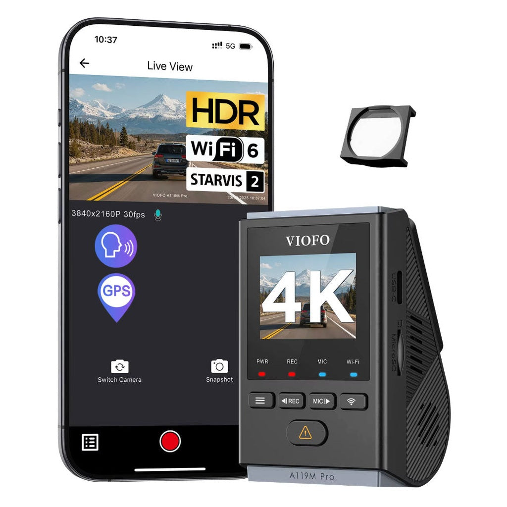 Viofo A119M Pro 4K Wifi GPS dashcam