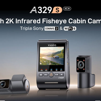 Viofo A329S 3CH 4K Wifi GPS dashcam