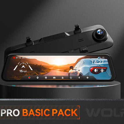 <tc>Wolfbox G850 Pro 4K Wifi GPS 64 go Mirror dashcam</tc>