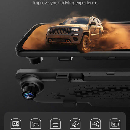 <tc>Wolfbox G850 Pro 4K Wifi GPS 64 go Mirror dashcam</tc>