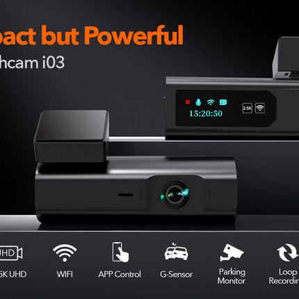 Wolfbox i03 2K Wifi dashcam