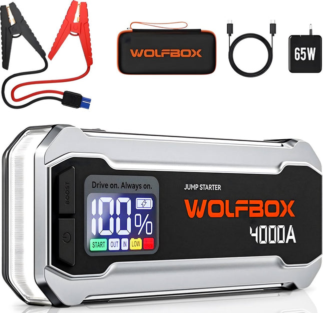 <tc>Wolfbox</tc> MegaVolt 24 4000 A : démarreur d'urgence et batterie externe