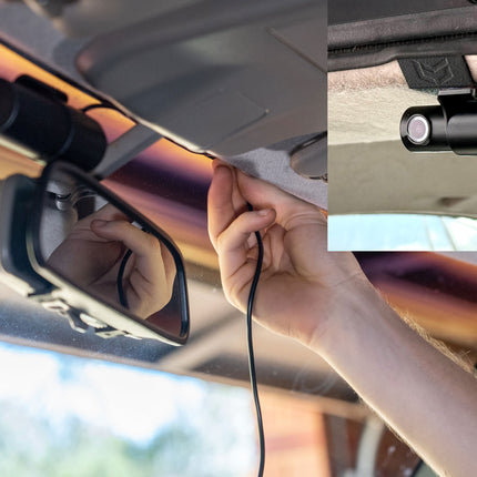 Inbouwen dashcam voor + achter